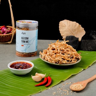 Cá cơm tẩm mè vigift - đặc sản đà nẵng đồ ăn vặt giòn tan thơm ngon vị mè