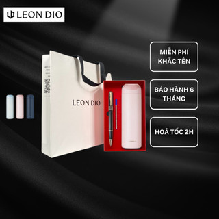   Bộ quà Tặng Leon Dio Bút Ký Tên Hive Black & Bình Giữ Nhiệt Chính Hãng LocknLock LHC3281 420ml