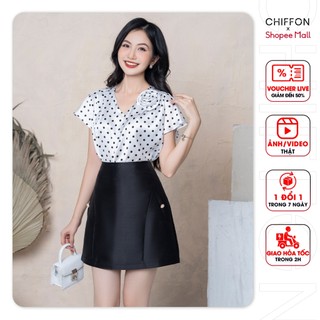 Chân váy tafta dáng A thiết kế Chiffon