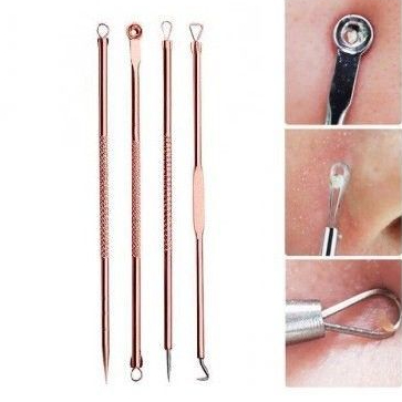 [ComBo] 4 Que Nặn Mụn An Toàn, Que Nặn Mụn Vàng Lửa [SaLe 99%] .[SCA]