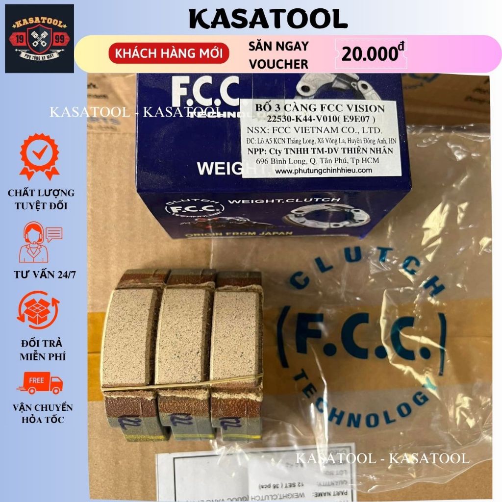 Búa côn Vision k44, bố ba càng Vision K44 hàng xịn FCC cao cấp KASATOOL