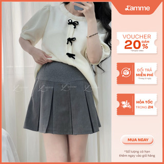 Chân váy bầu xếp ly Tennis Skirt may sẵn quần đùi mặc trong váy dành cho mẹ bầu trẻ trung cá tính by L'amme