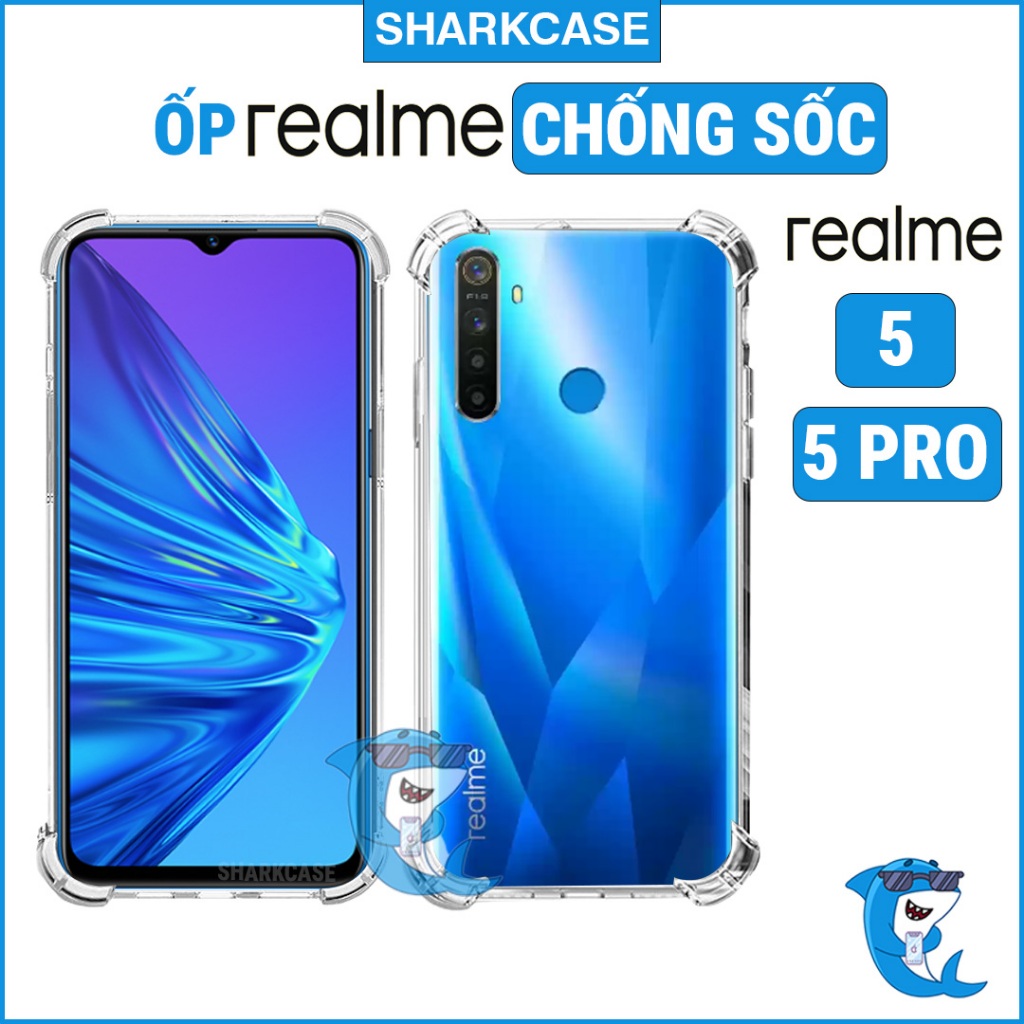 Ốp lưng Realme 5 pro / 5 / 5s / 5i / 6i trong suốt silicon cao cấp chống sốc bảo vệ camera điện thoại