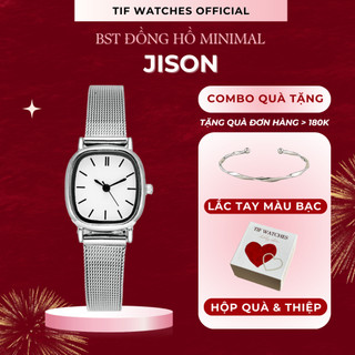 Đồng Hồ Nữ Mặt Vuông JISON Tif Watches Tay Nhỏ Sáng Da Sang Chảnh Chống Nước