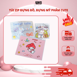 Túi đựng mỹ phẩm cute - túi zip đựng đồ nhỏ gọn có khóa kéo tdmp