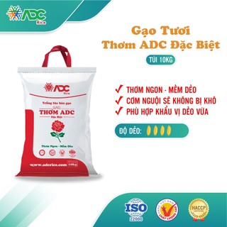 Gạo Thơm ADC Đặc biệt - Dẻo ngọt mềm cơm - Túi 10kg
