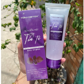 Sữa rửa mặt tía tô tony detox 120ml