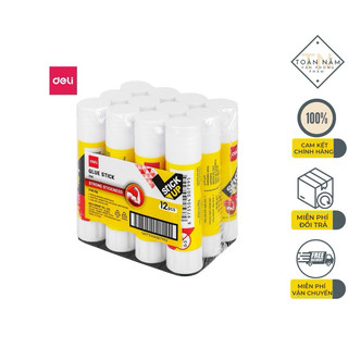 Hồ khô keo dán giấy học sinh deli - 8g-212khô nhanh siêu dính mùi thơm nhỏ gọn tiện lợi làm thủ công văn phòng