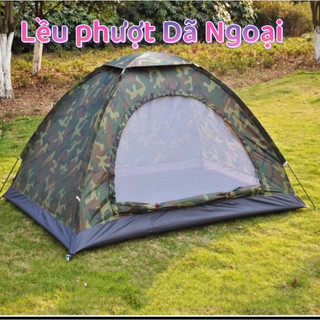 Lều cắm trại, lều phượt du lịch 2-3 người cao cấp 2 lớp chống thấm nước, chống muỗi, dễ dàng gấp gọn