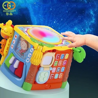 Đồ Chơi Hình Khối 6 Mặt Goodway Cho bé từ 6 tháng đến 3 tuổi giúp bé phát triển tư duy về mặt sắc và nhận biết hình, số