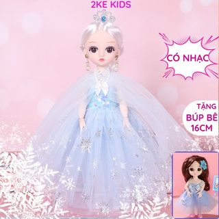 Búp bê barbie có khớp 30cm ,búp bê có nhạc công chúa ,cô dâu làm quà tặng cho bé gái-2KE KIDS