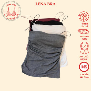 Áo lena, áo bra 2 dây br3030 dây mảnh, kèm đệm mút, nhúm eo thời trang