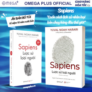Sách Sapiens - Lược Sử Loài Người - Yuval Noah Harari (Omega Plus)