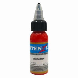 Mực tập intenze đỏ chai 30ml, mực tập phun da giả