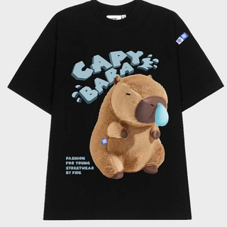 Áo thun CAPYBARA unisex form rộng unisex-áo in hình chuột nước siêu cute
