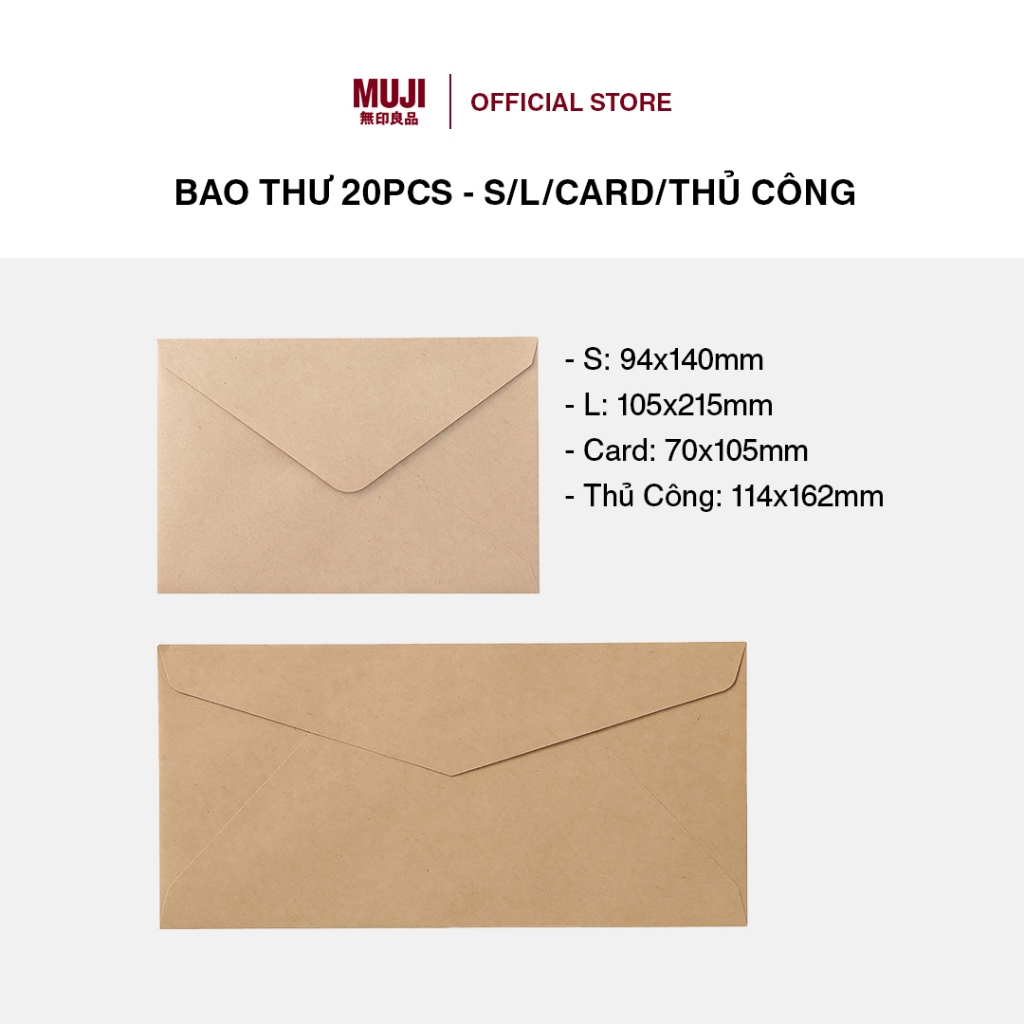 Bao Thư 20PCS - S/L  MUJI