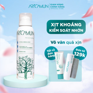 Xịt Khoáng Cấp ẩm Kiểm Soát Nhờn Mụn ARICAMUN Mineral Spray 100 ml Chính Hãng