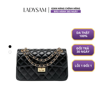 Túi xách nữ chain đeo chéo đeo vai vân trám dập nổi cho nàng đi tiệc đi chơi size 23 ladysam lds2382