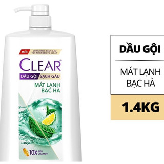 Dầu gội clear bạc hà mát lạnh sảng khoái 1.4kg