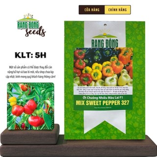 Hạt giống Ớt Chuông Nhiều Màu Lai F1 327 (5 hạt) thích hợp trồng nơi mát mẻ - Rạng Đông Seeds