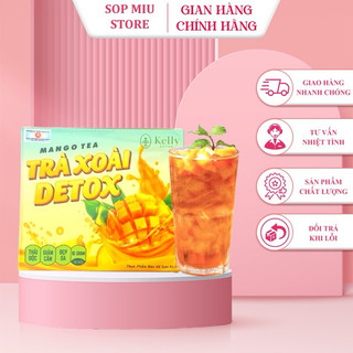 Trà Xoài Gảm Cân Detox Kelly Giảm Mỡ, đào thải độc tố, thanh nhiệt cơ thể