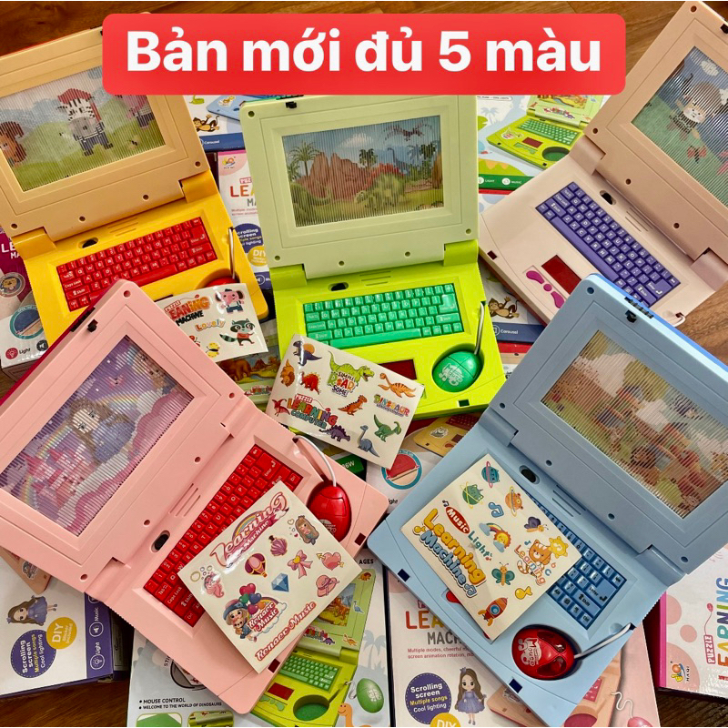 (Loại 1) Laptop Đồ Chơi Cho Bé Combo Có Nhạc Chạy Film Sẵn Cho Bé Ham Học Hỏi