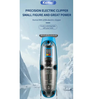 Tông Đơ Cắt Tóc Chấn Viền Cho Nam Dùng Cho Gia Đình  Và Salon Kemei Km 2258