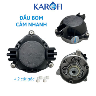 Đầu Bơm Radian Karofi 24V Mẫu Mới Cắm Nhanh Tặng Kèm 2 Cút Góc Dành Cho Máy Lọc Nước RO Chính Hãng