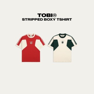 Áo Thun Tay Ngắn Thể Thao Boxy TOBI Stripped