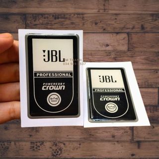 Tem loa jbl crown dán thùng loa