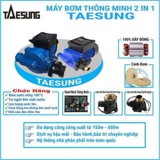 Bơm tăng áp thông minh không ồn 150W TAESUNG 15-TS, chuyên dụng cho phòng bếp, phòng tắm, máy giặt...