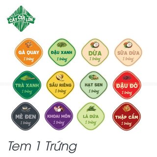 Set 5 Tấm Tem Nhân 1 Trứng