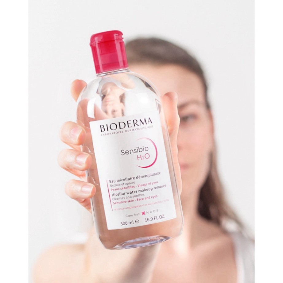 Nước tẩy trang bioderma 500ml dành cho mọi loại da chính hãng [Sạch Sâu Cho Da Dầu, Da Nhạy Cảm, Giảm Mụn] | BigBuy360 - bigbuy360.vn