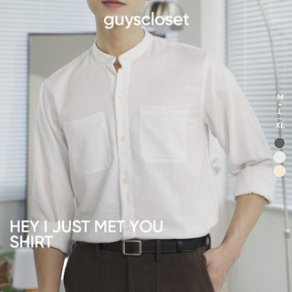 Áo Sơ Mi Đũi Nam GUY's Closet Hey I Just Met You Shirt - Chất Linen Thoáng Mát - Dáng Basic Hàn Quốc