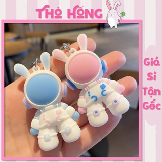 🚀 COMBO 3 MÓC KHÓA PHI HÀNH GIA THỎ TAI DÀI – 4.6CM 🐰✨Mẫu HOT trend – phụ kiện siêu dễ thương 🎁
