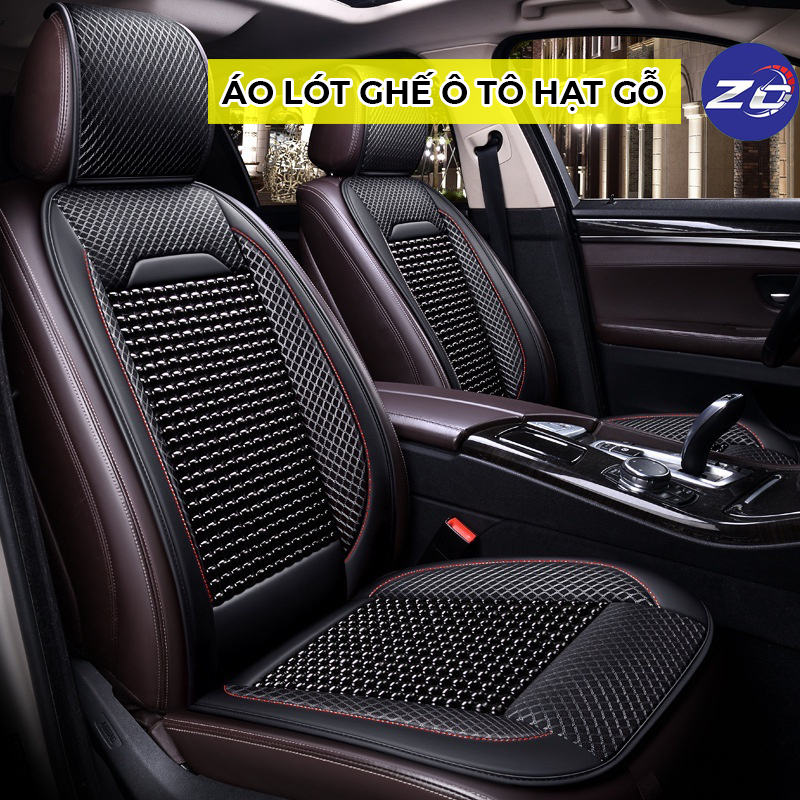 (CAO CẤP)Lót ghế ô tô hạt gỗ thoáng khí cao cấp, áo da bọc trùm ghế oto xe hơi 4,5,7 chỗ, xe bán tải