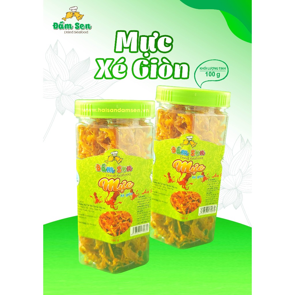 Mực xé giòn Đầm Sen - 100g