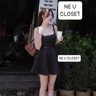 [HÀNG THIẾT KẾ][1-2 ngày đi đơn] Váy 2 dây umi dáng xoè váy umi đầm 2 dây umi đầm đi tiệc đầm đi biển đầm du lịch, sẵ...
