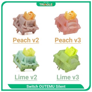 Outemu silent - switch cho bàn phím cơ - peach | lime | v2 | v3