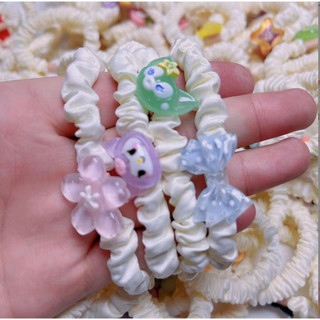 Dây cột tóc gắn charm nhân vật hoạt hình dễ thương