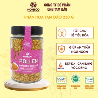 Phấn Hoa Tam Đảo HONECO 230G - tự nhiên 100%, giúp làm đẹp da, cải thiện hệ tiêu hóa, ngủ ngon.