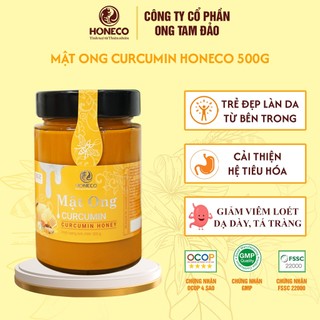 Combo 2 hũ mật ong nghệ curcumin honeco 500g