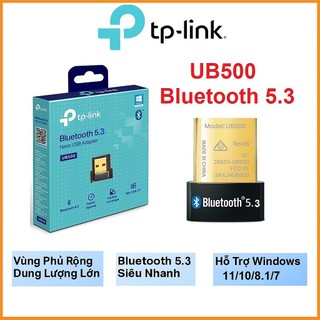 USB Bluetooth TPLINK 5.3 UB500/ 4.0 UB400- Kết Nối Bluetooth Nhanh Hơn cho máy tính bàn, Laptop...Hàng chính Hãng tp-li