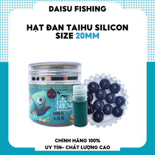 Hạt đan silicon 20mm taihuyihao logo con cá chuyên câu chép, trắm đen mồi câu trắm đen cực nhạy