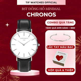 Đồng hồ Nam Chính Hãng CHRONOS Tif Watches Thời Trang Dây Da Cao Cấp Chống Nước