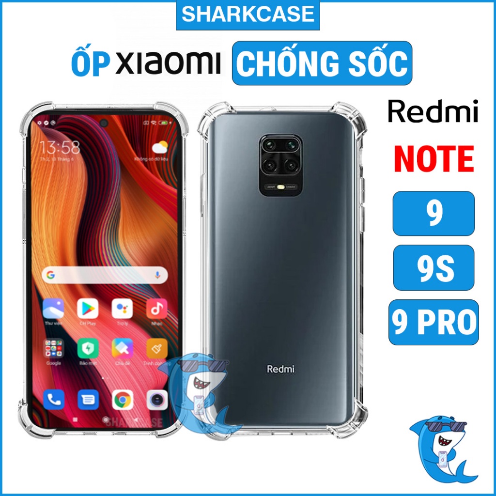 Ốp lưng Redmi note 9s / 9 pro / 9 dẻo trong suốt silicon cao cấp chống sốc va đập bảo vệ camera đt