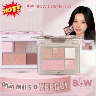  Bảng Phấn Mắt VEECCI 5 Ô Màu Có Nhũ Mịn Lì Veecci Dream Summer Eye Shadow 5.2g