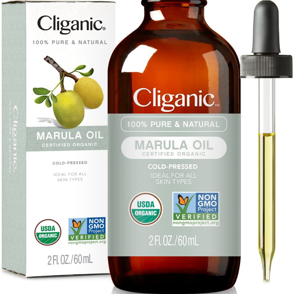 Dầu Marula hữu cơ ép lạnh Cliganic, Marula Oil 60 ml