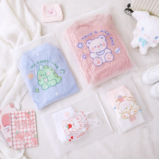 Set 3 túi zip đi sinh hình thú có khóa kéo tiện lợi, có 3 kích thước