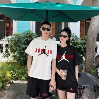 Bộ Quần Áo Thể Thao Mùa Hè Nam Nữ Họa Tiết JORDAN HOTTREND 2024